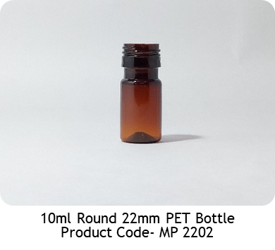 10ml Round 22mm PET Bottle
