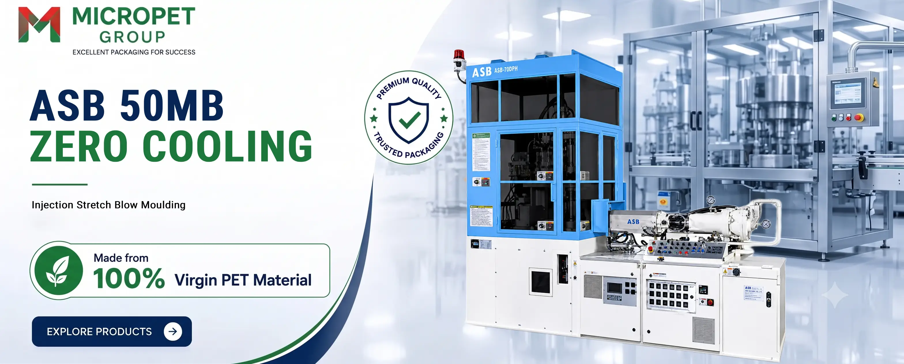 ASB 70D PW Zero Cooling PET Bottle Blow Molding Machine